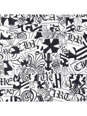 Chrome Hearts Logo Print Silk Scarf